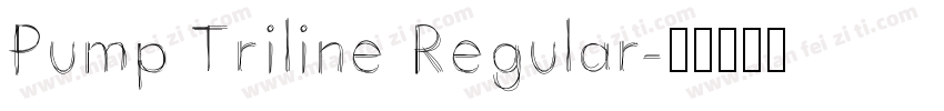 Pump Triline Regular字体转换